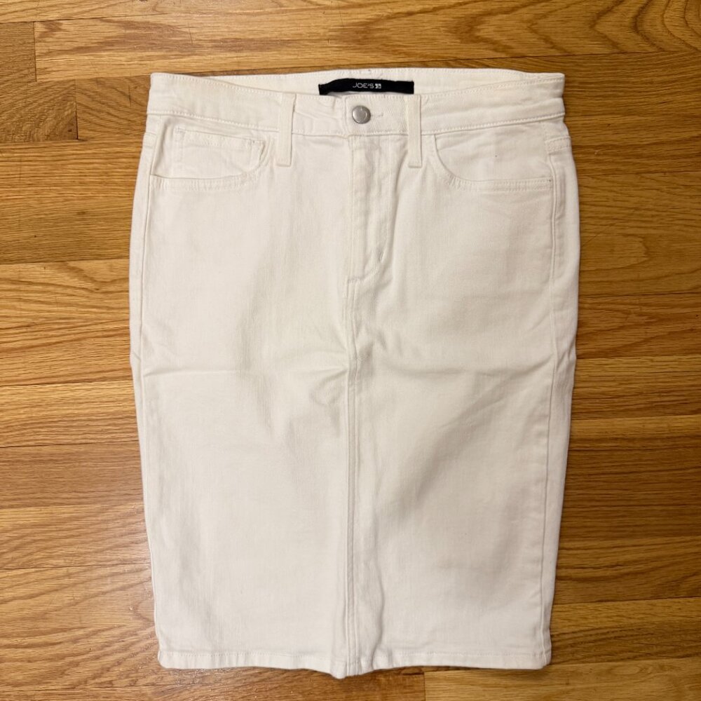 Joe's Jeans White Denim Skirt Size 26